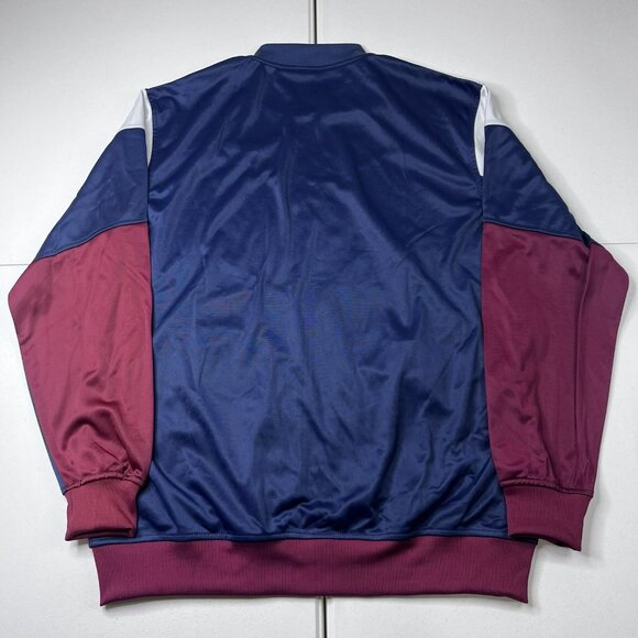 Montique International Track Jacket Maroon Blue White Men’s Size XL - Picture 7 of 7